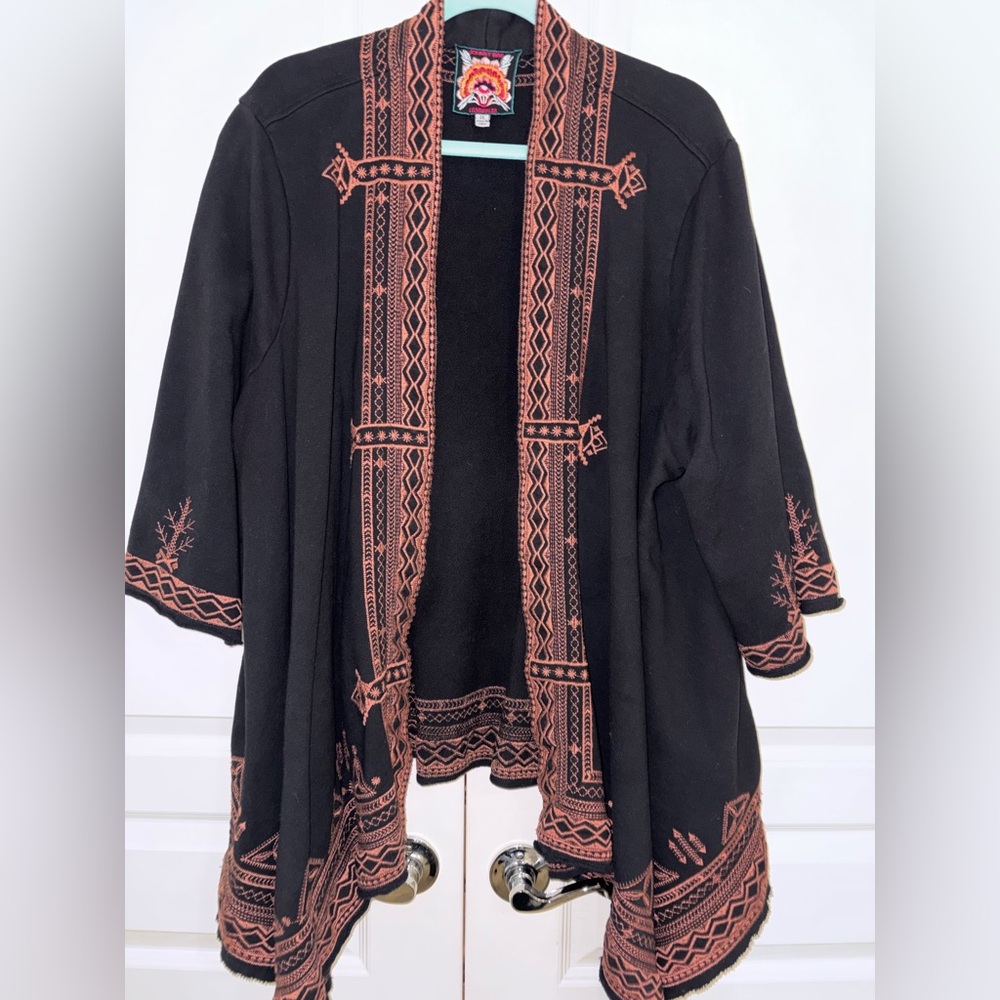 JOHNNY WAS EYAL KNIT DRAPED CARDIGAN size 2X - Picture 3 of 6